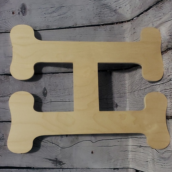 Craft wood letter H - BOGO8 - Picture 5 of 5